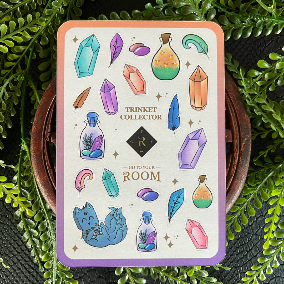 Trinket Collector Sticker Sheet