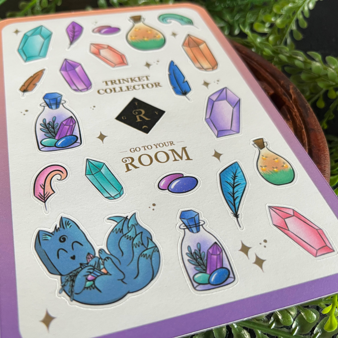 Trinket Collector Sticker Sheet