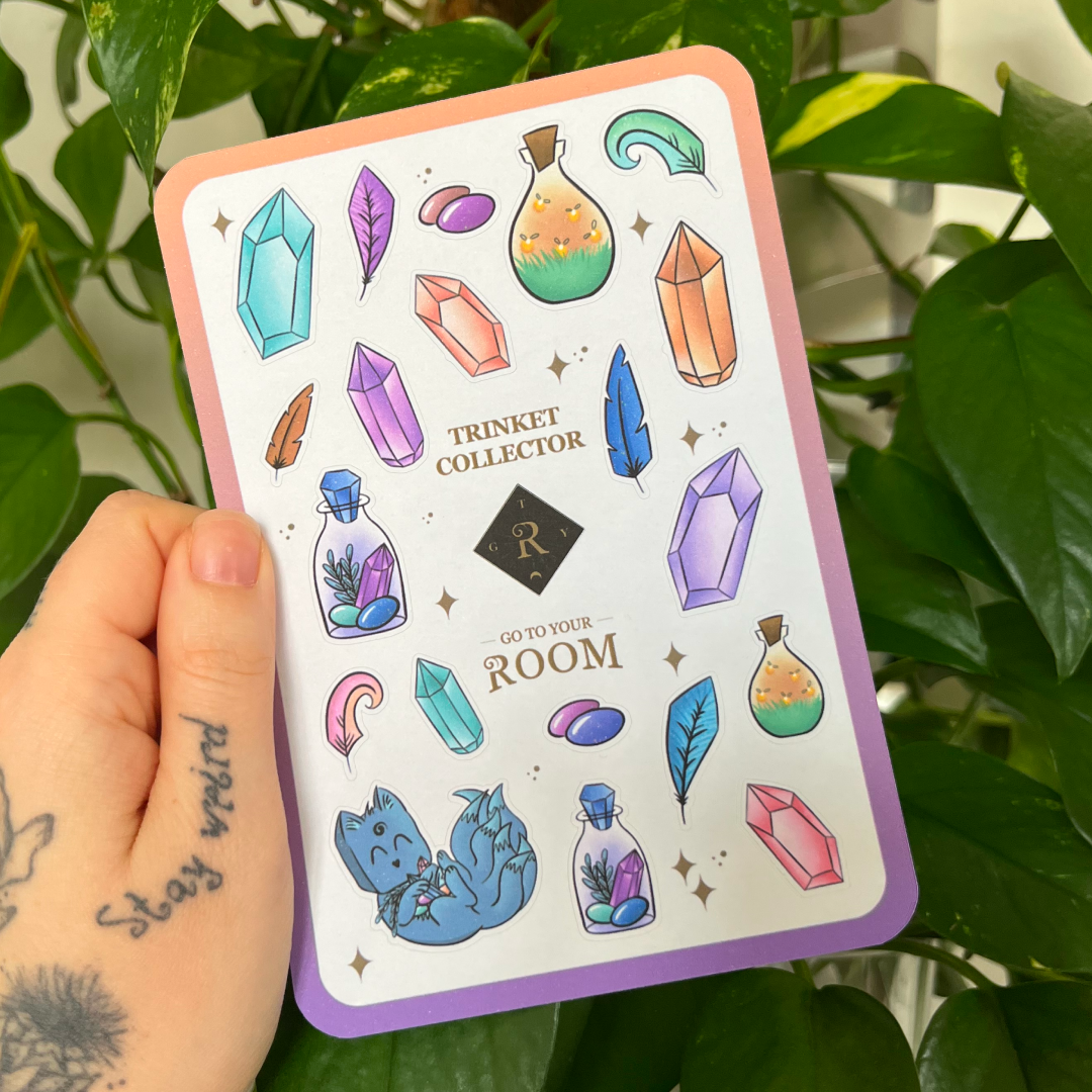Trinket Collector Sticker Sheet