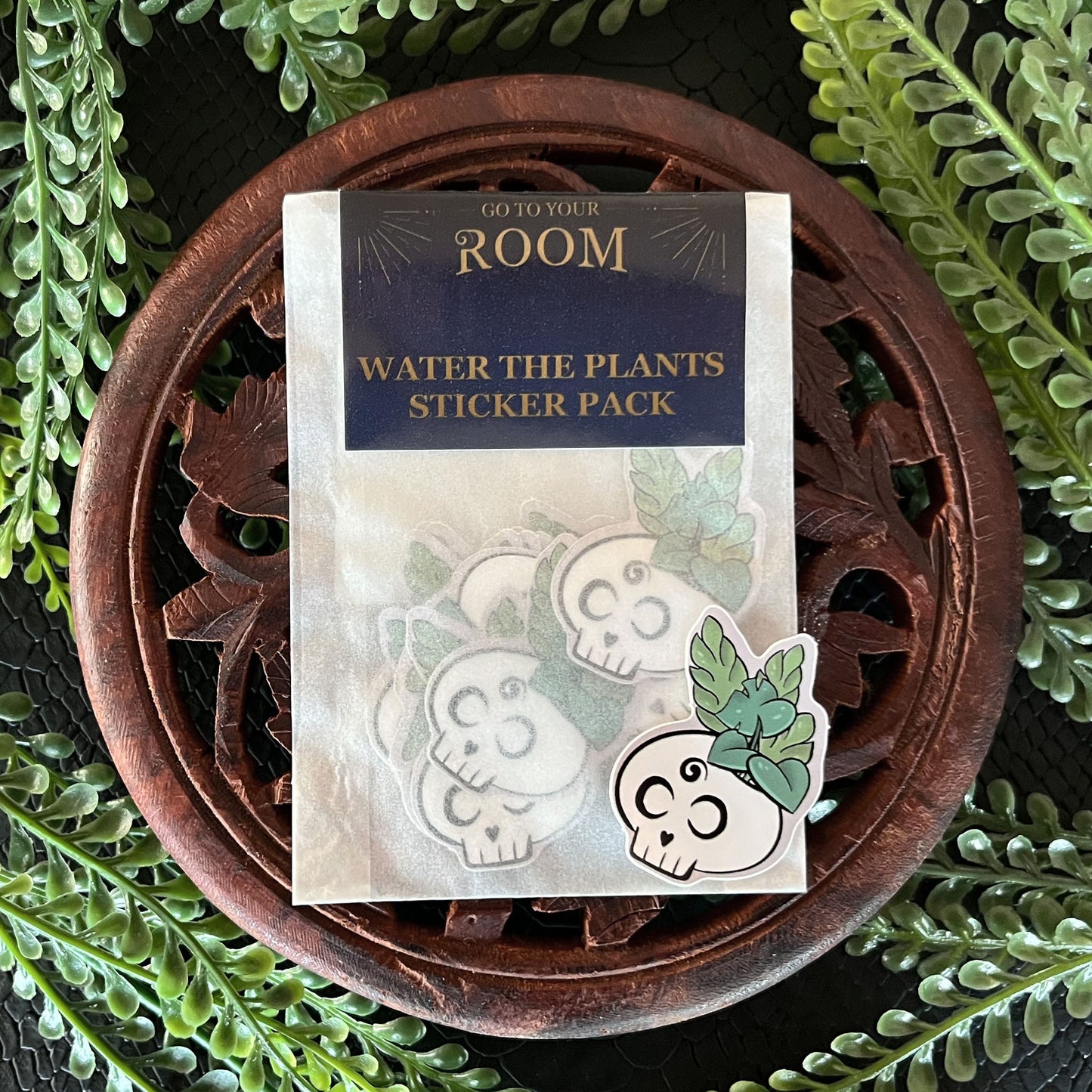 Sticker pack water the plants, Front