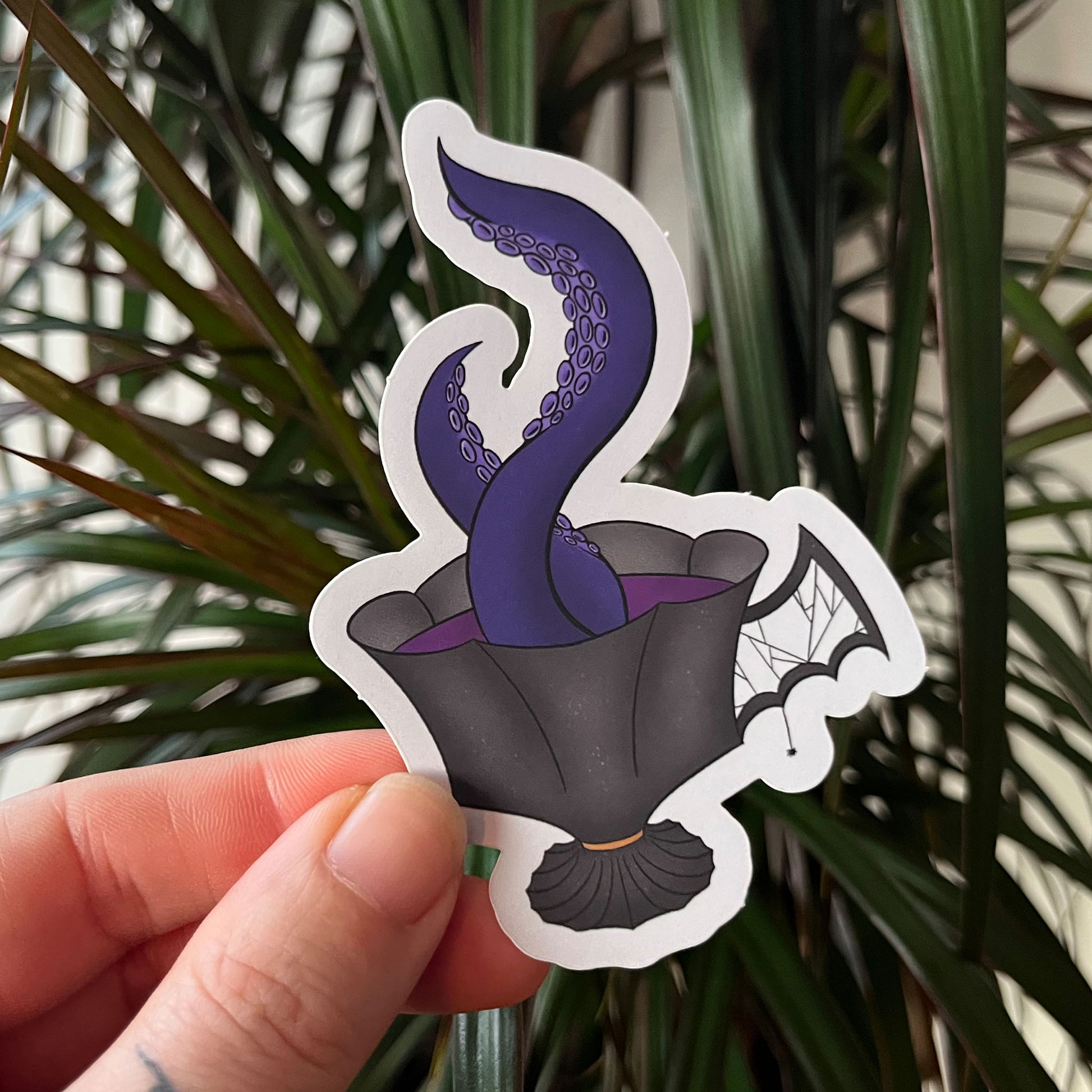 Die cut sticker coffee, Detail