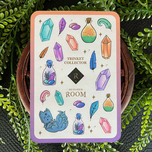 Trinket Collector Sticker Sheet